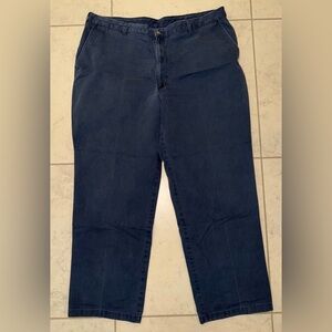 Van Heusen Men’s Navy Blue Chino Pants - Size 40x32 - 100% Cotton